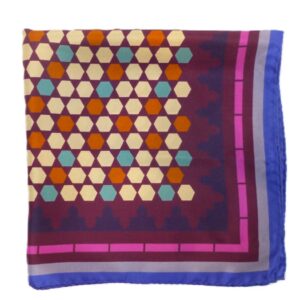Pañuelo Vaxholm Geométrico Morado