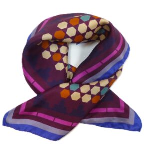 Pañuelo Vaxholm Geométrico Morado