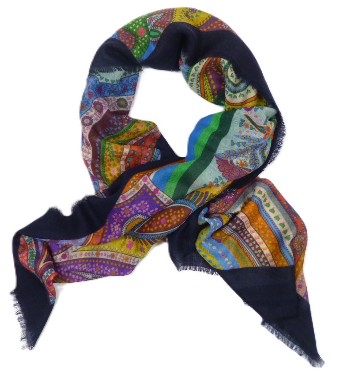 Compra el Pañuelo Suzdal Kaleido de lana de Noga Bcn